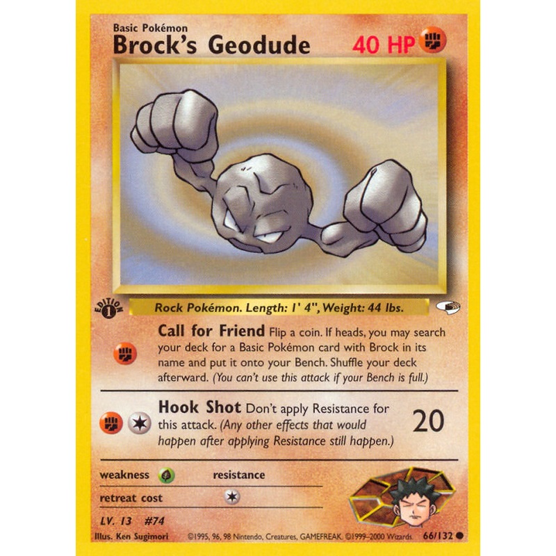 Brock's Geodude (66/132) [Gym Heroes 1st Edition]