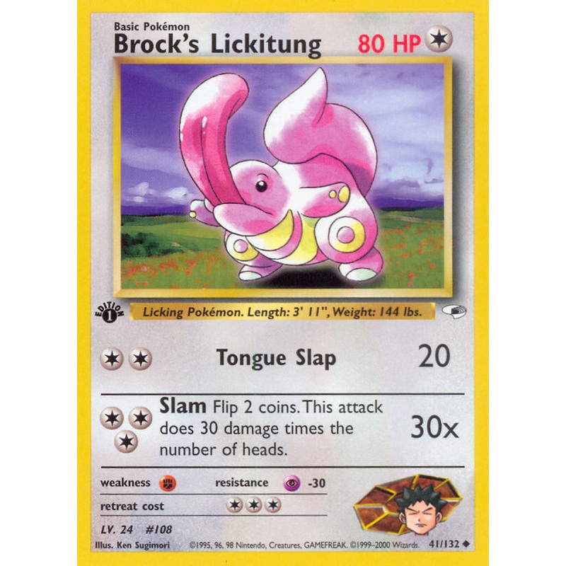 Brock's Lickitung (41/132) [Gym Heroes 1st Edition]