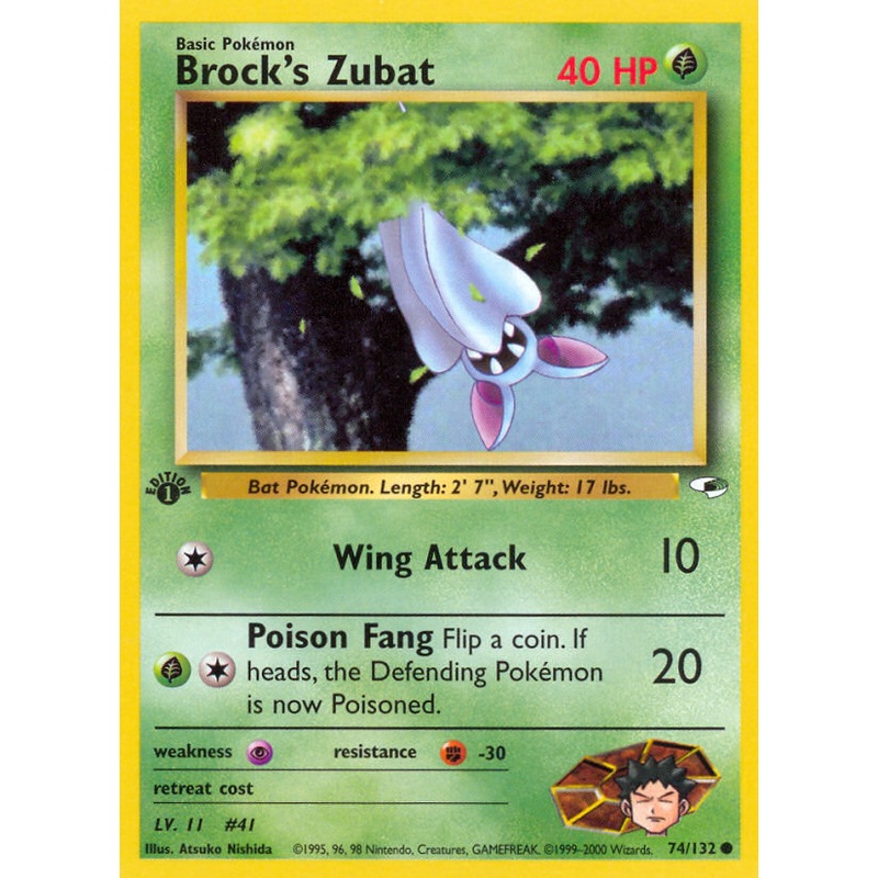 Brock's Zubat (74/132) [Gym Heroes 1st Edition]