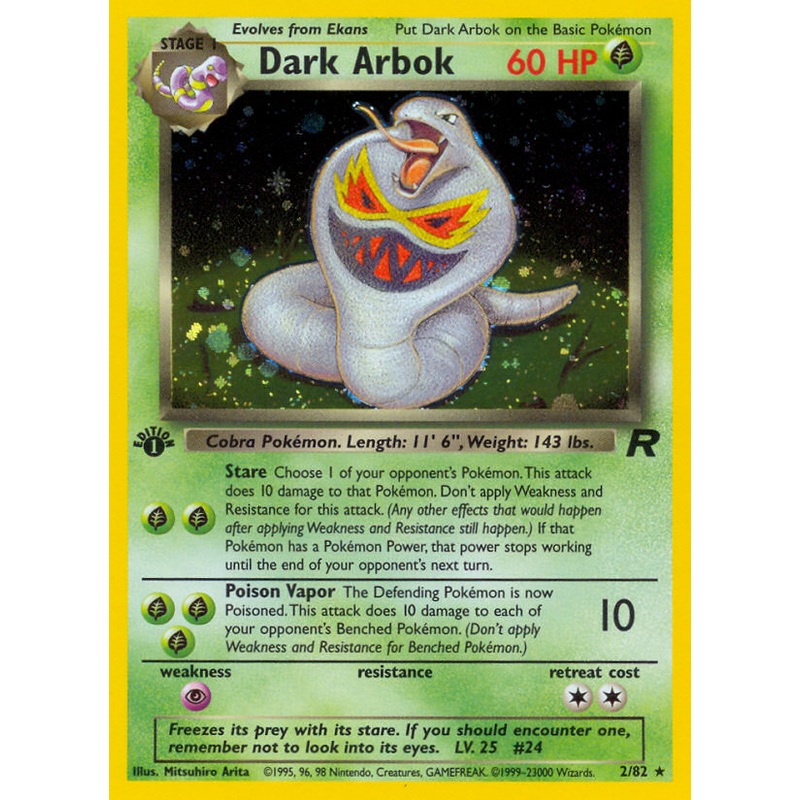 Dark Arbok (2/82) [Team Rocket 1st Edition]
