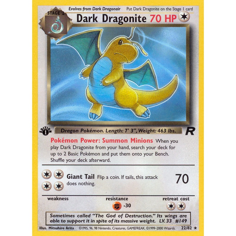 Dark Dragonite (22/82) [Team Rocket 1st Edition]