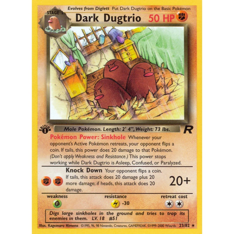 Dark Dugtrio (23/82) [Team Rocket 1st Edition]