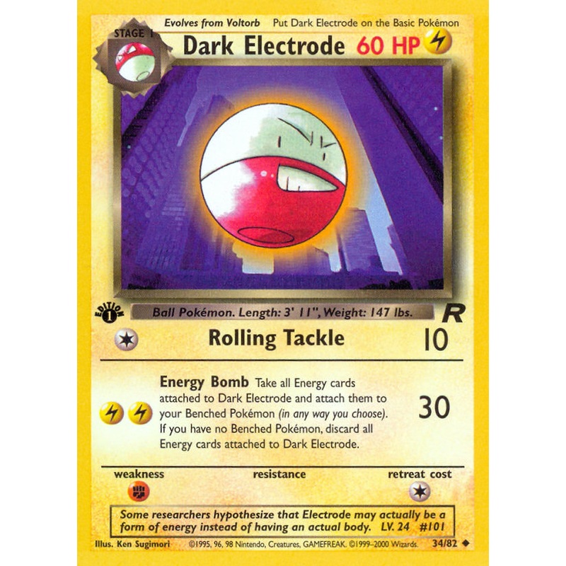 Dark Electrode (34/82) [Team Rocket 1st Edition]