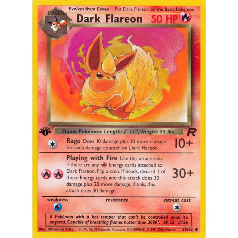 Dark Flareon (35/82) [Team Rocket 1st Edition]