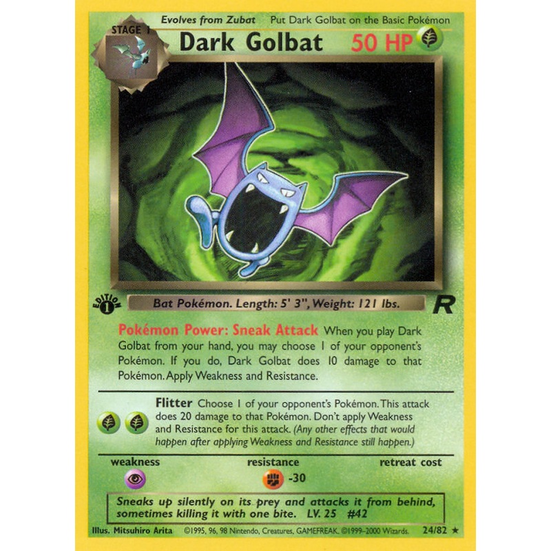 Dark Golbat (24/82) [Team Rocket 1st Edition]