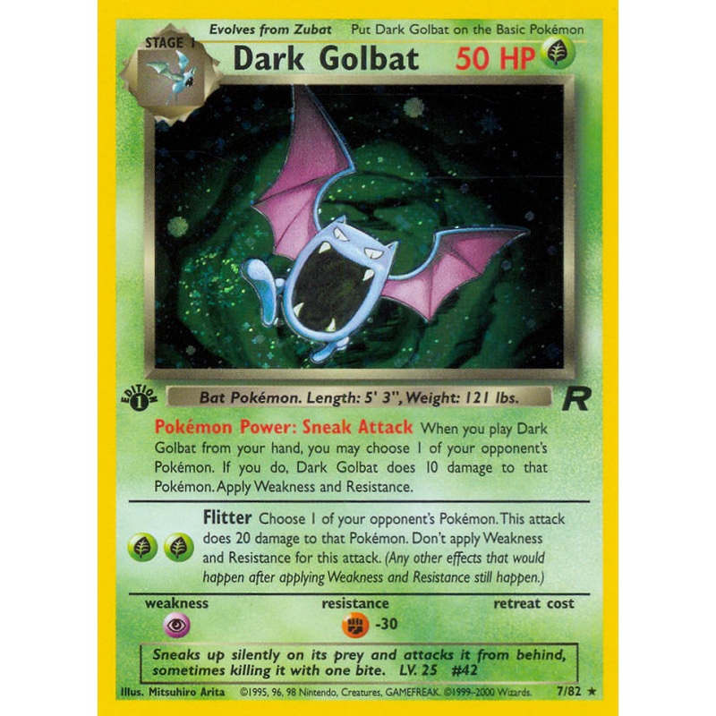 Dark Golbat (7/82) [Team Rocket 1st Edition]
