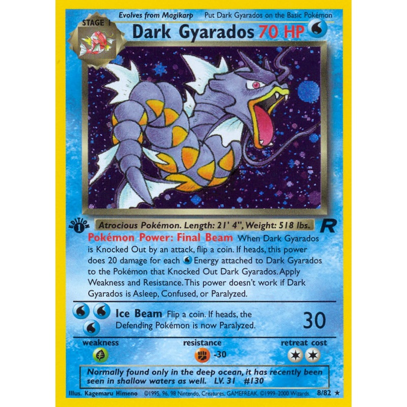 Dark Gyarados (8/82) [Team Rocket 1st Edition]