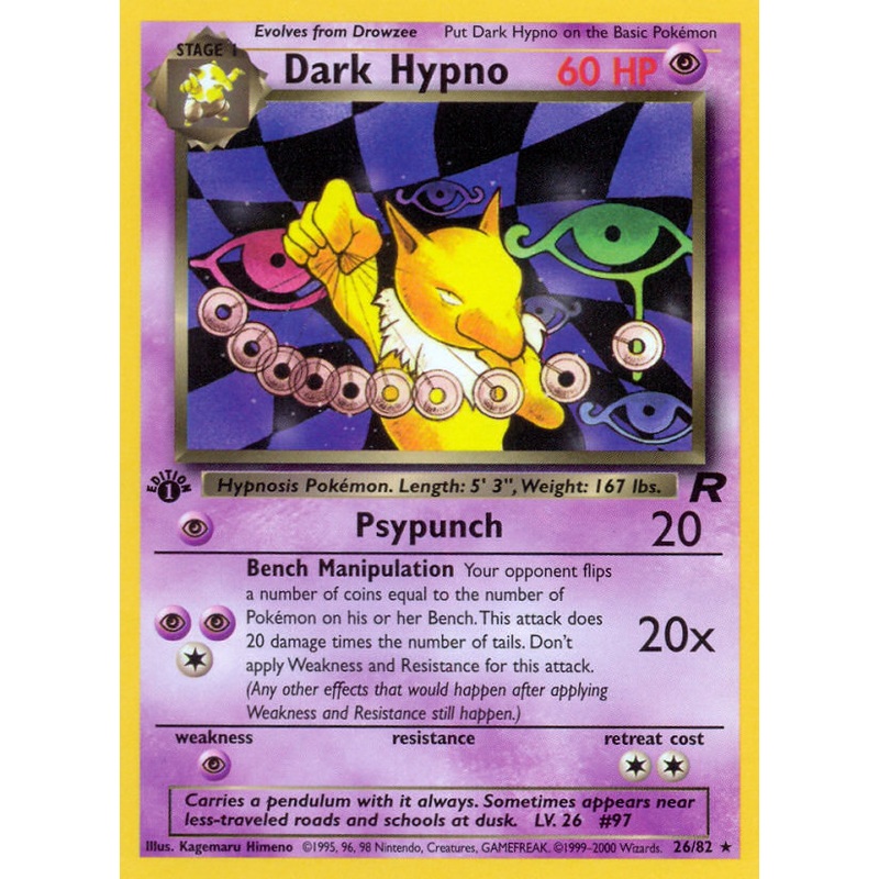 Dark Hypno (26/82) [Team Rocket 1st Edition]