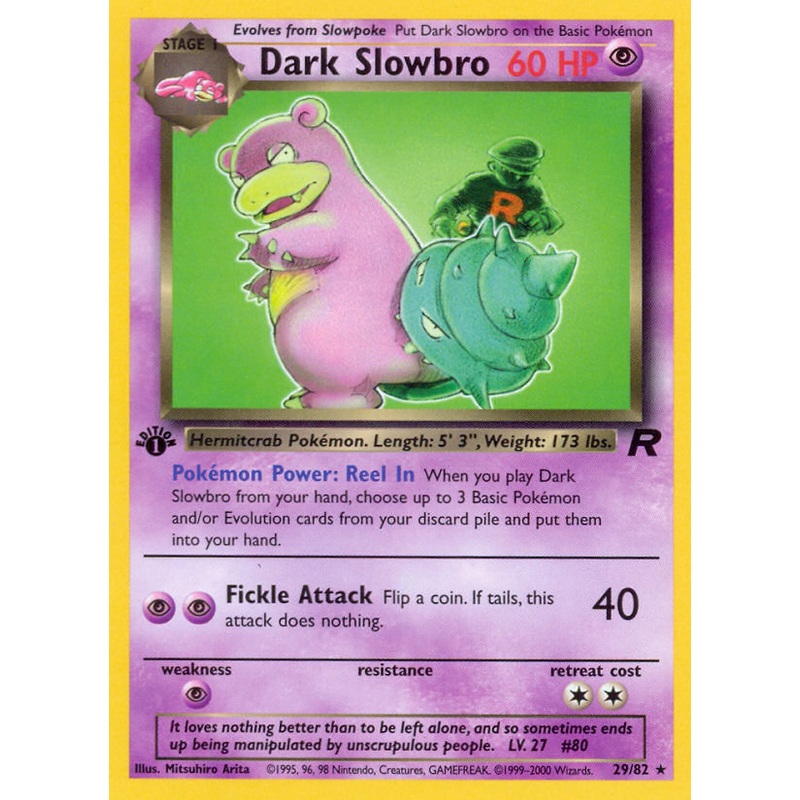 Dark Slowbro (29/82) [Team Rocket 1st Edition]
