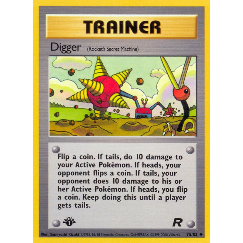 Digger (75/82) [Team Rocket 1st Edition]