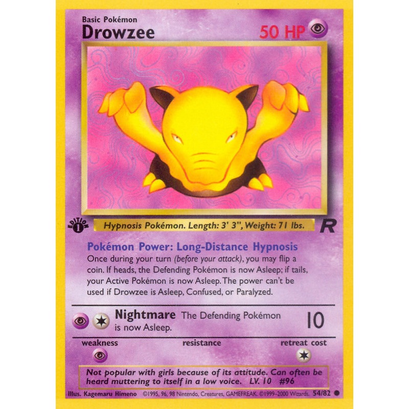 Drowzee (54/82) [Team Rocket 1st Edition]