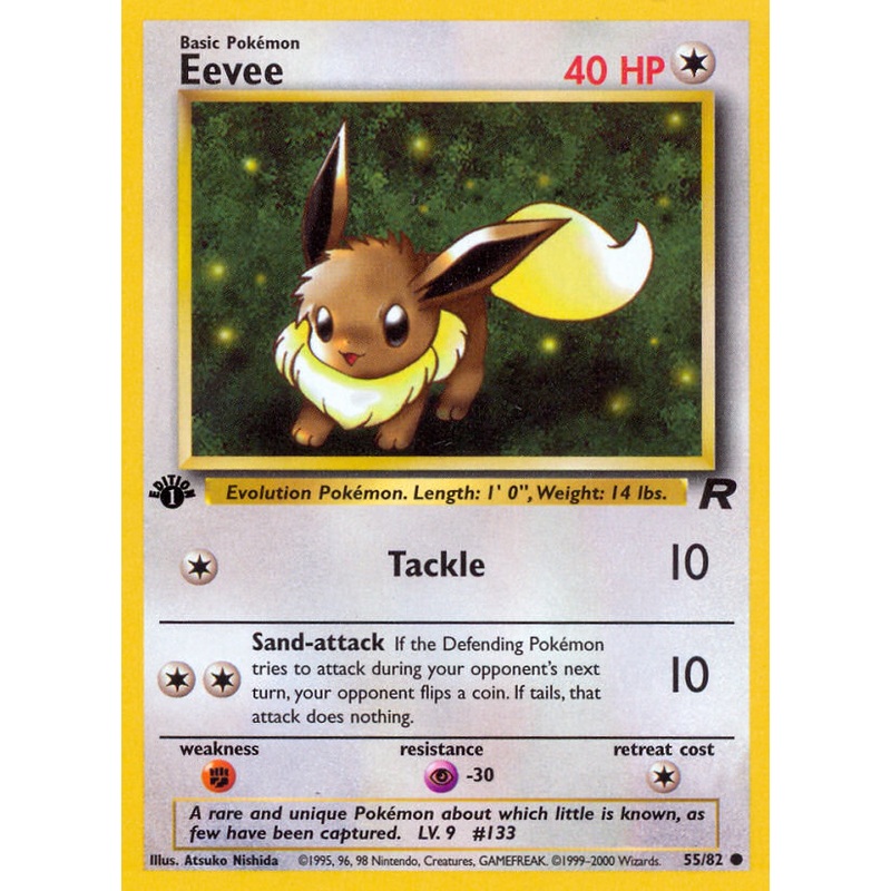 Eevee (55/82) [Team Rocket 1st Edition]