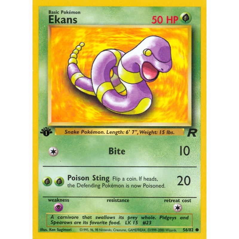 Ekans (56/82) [Team Rocket 1st Edition]
