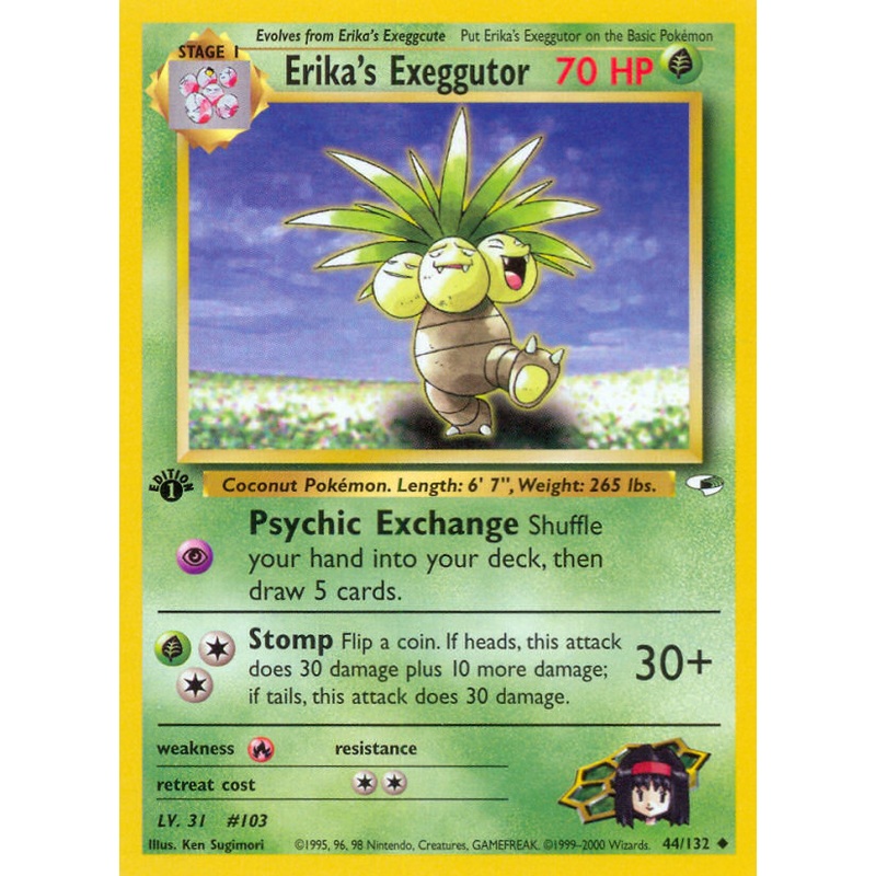 Erika's Exeggutor (44/132) [Gym Heroes 1st Edition]