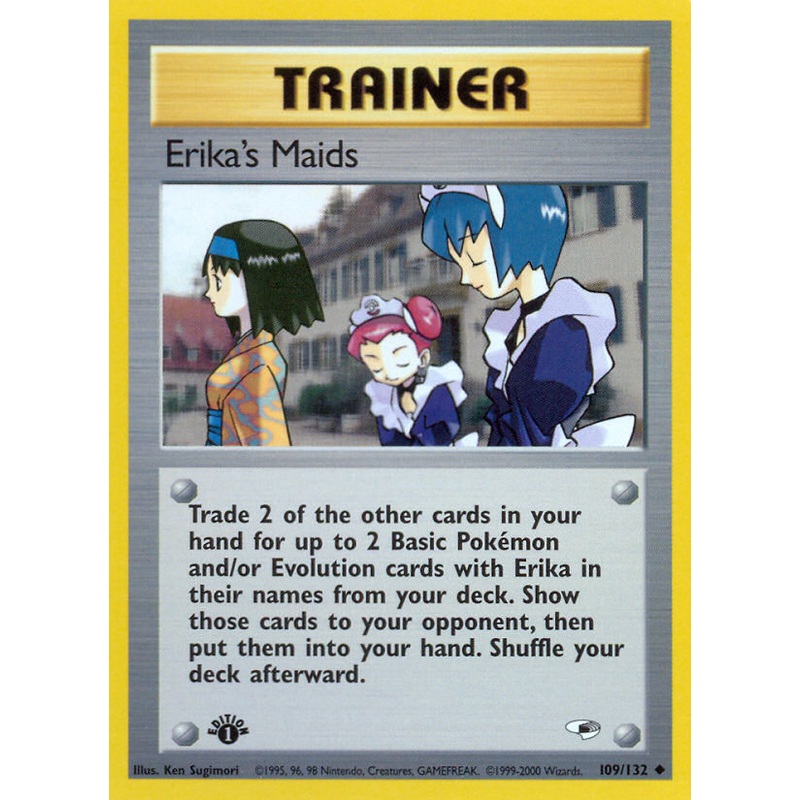 Erika's Maids (109/132) [Gym Heroes 1st Edition]