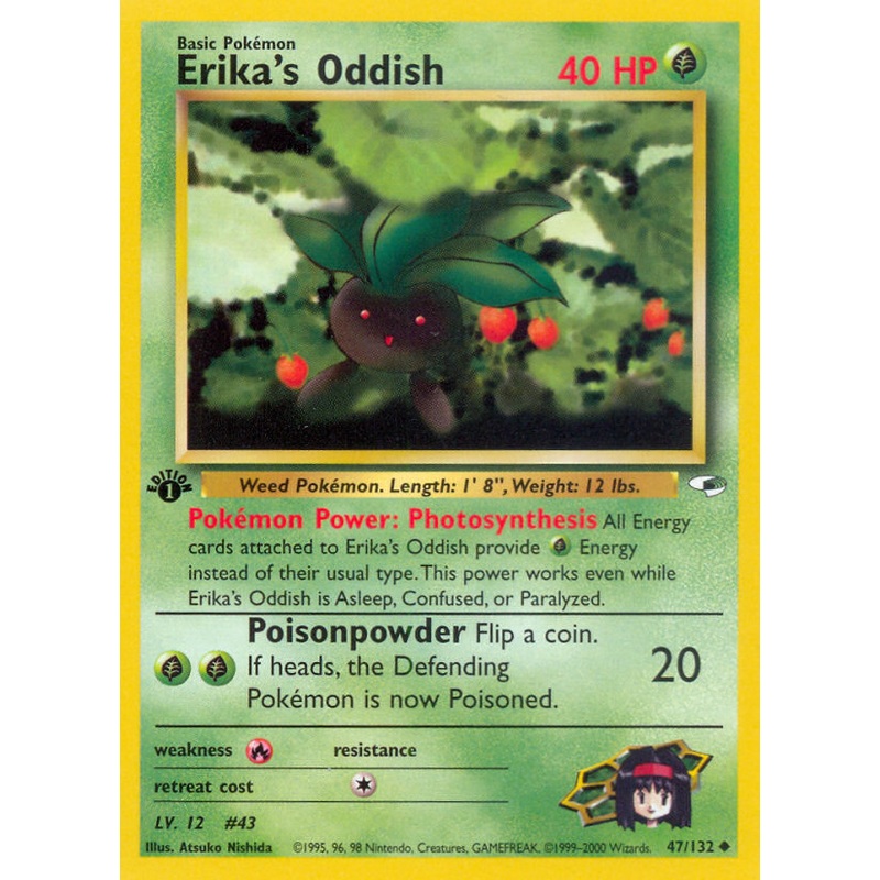 Erika's Oddish (47/132) [Gym Heroes 1st Edition]