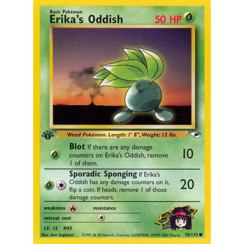 Erika's Oddish (78/132) [Gym Heroes 1st Edition]