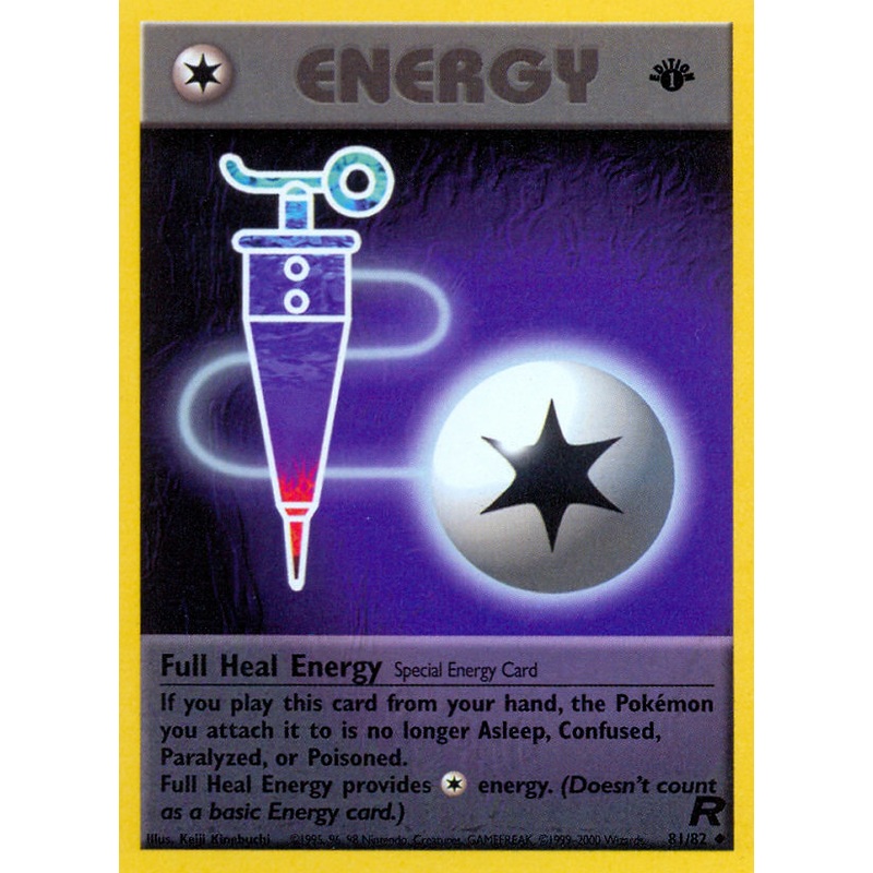 Full Heal Energy (81/82) [Team Rocket 1st Edition]