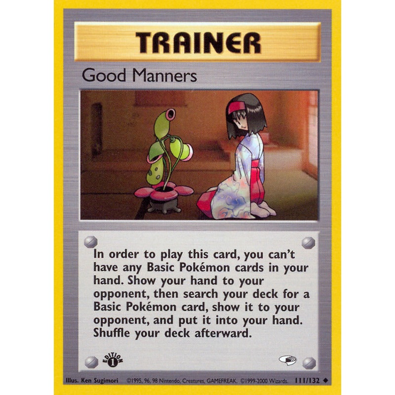 Good Manners (111/132) [Gym Heroes 1st Edition]