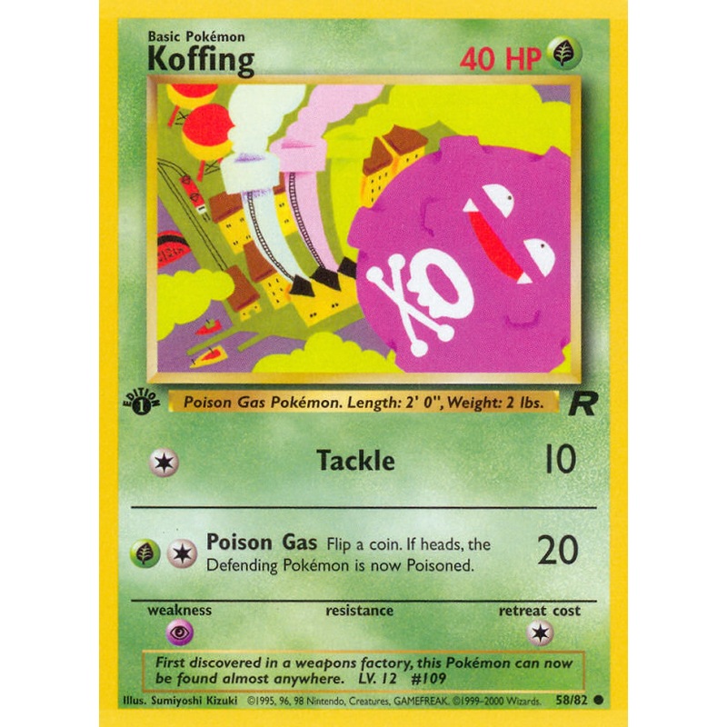 Koffing (58/82) [Team Rocket 1st Edition]
