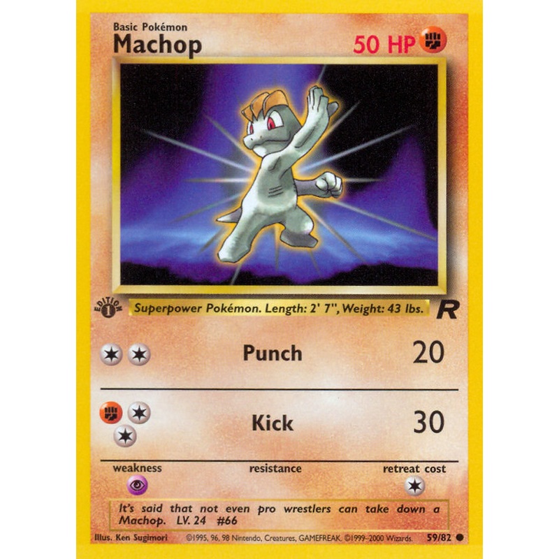 Machop (59/82) [Team Rocket 1st Edition]