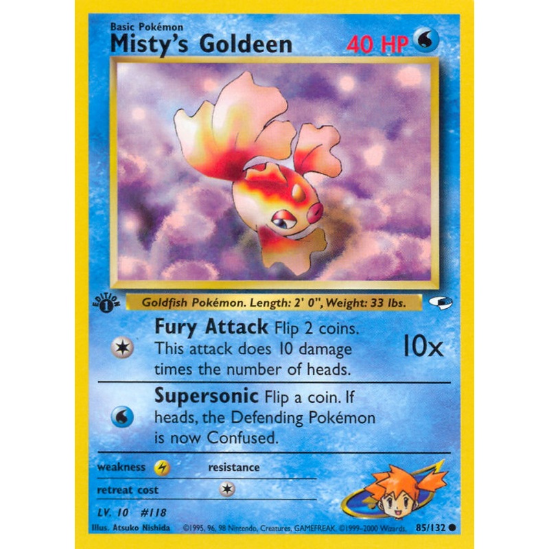Misty's Goldeen (85/132) [Gym Heroes 1st Edition]