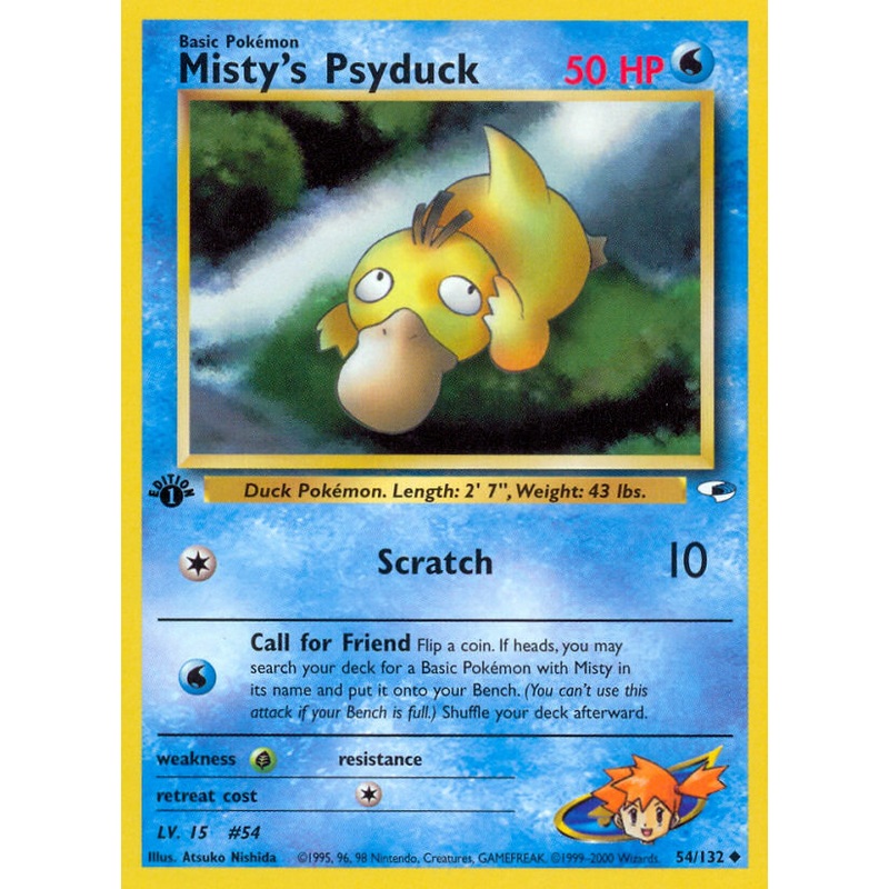 Misty's Psyduck (54/132) [Gym Heroes 1st Edition]