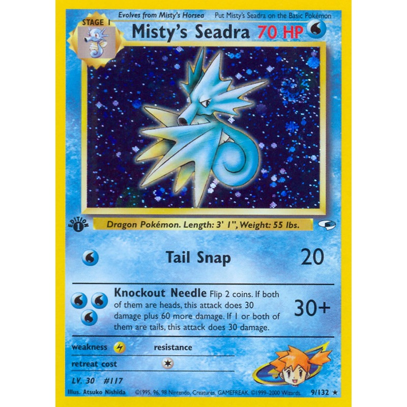 Misty's Seadra (9/132) [Gym Heroes 1st Edition]