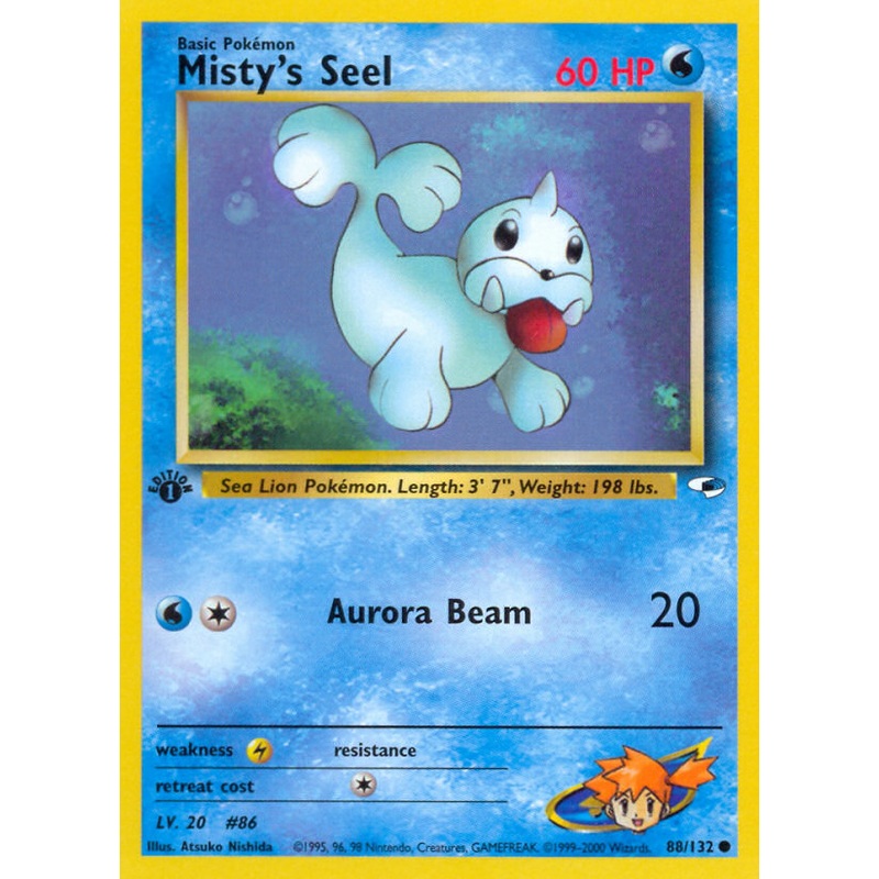 Misty's Seel (88/132) [Gym Heroes 1st Edition]