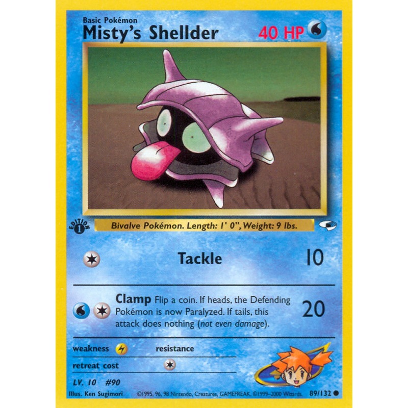 Misty's Shellder (89/132) [Gym Heroes 1st Edition]