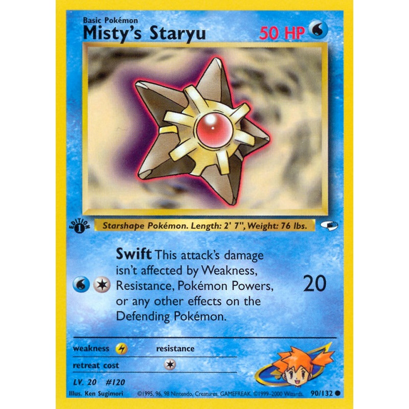 Misty's Staryu (90/132) [Gym Heroes 1st Edition]