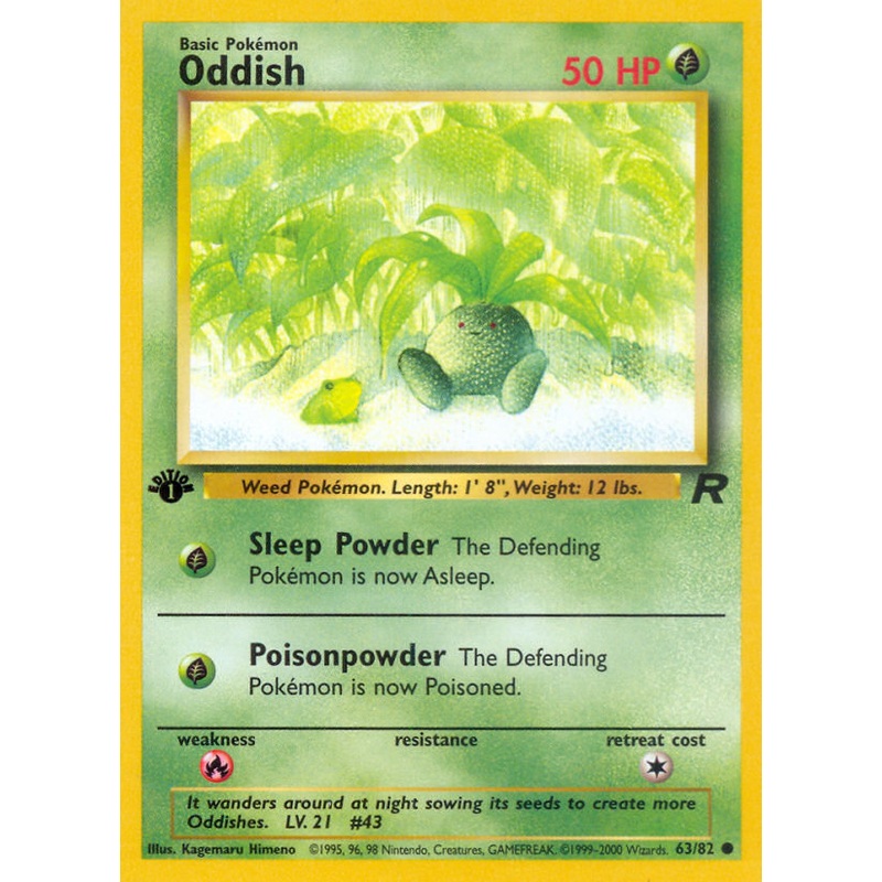 Oddish (63/82) [Team Rocket 1st Edition]