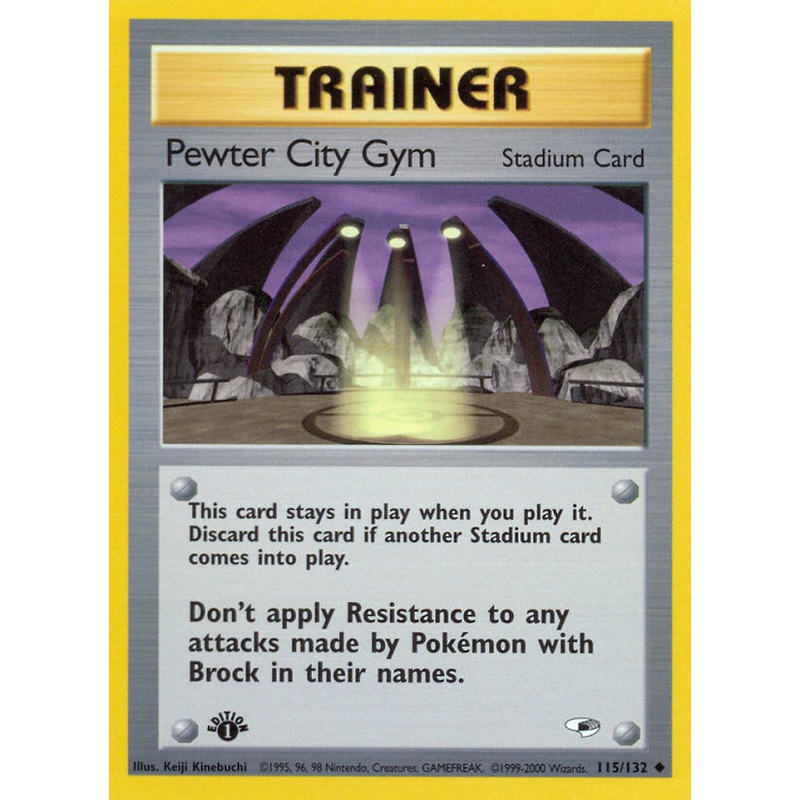 Pewter City Gym (115/132) [Gym Heroes 1st Edition]