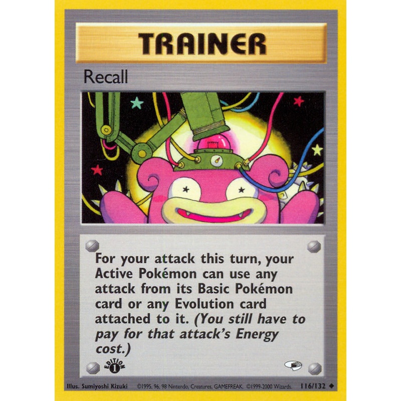 Recall (116/132) [Gym Heroes 1st Edition]