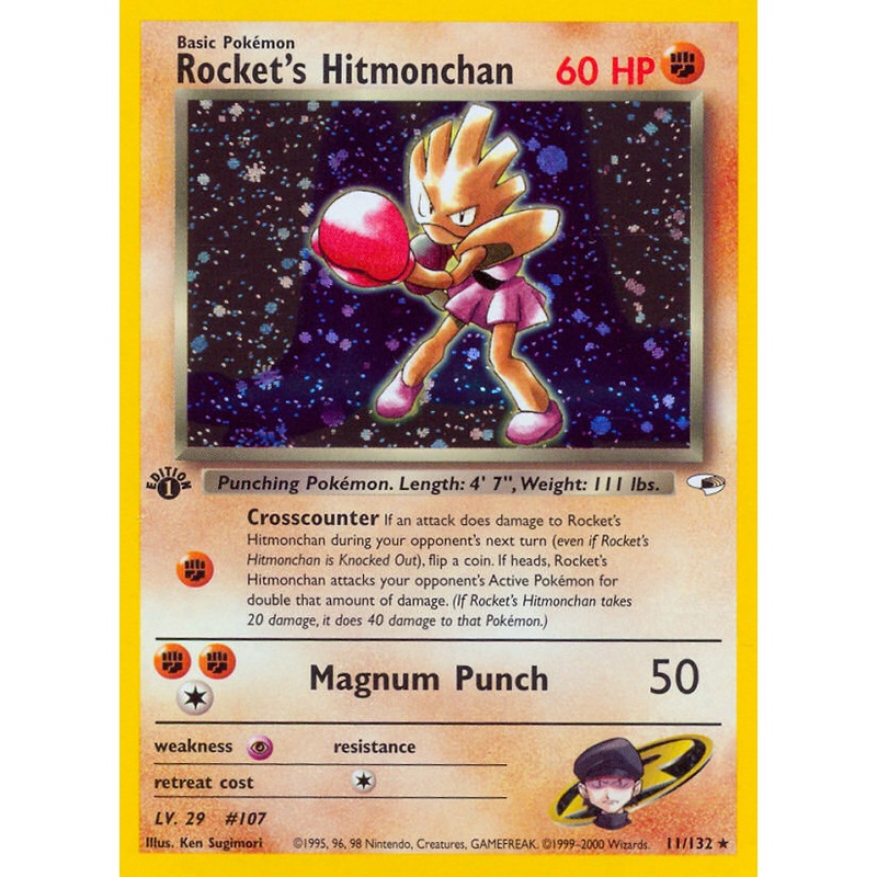 Rocket's Hitmonchan (11/132) [Gym Heroes 1st Edition]