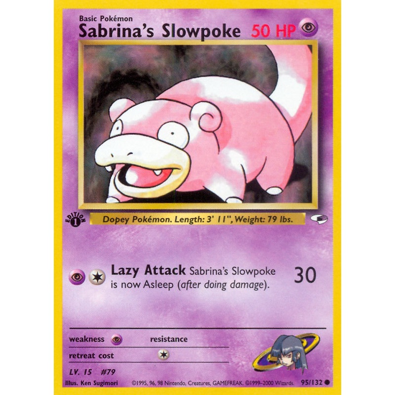 Sabrina's Slowpoke (95/132) [Gym Heroes 1st Edition]