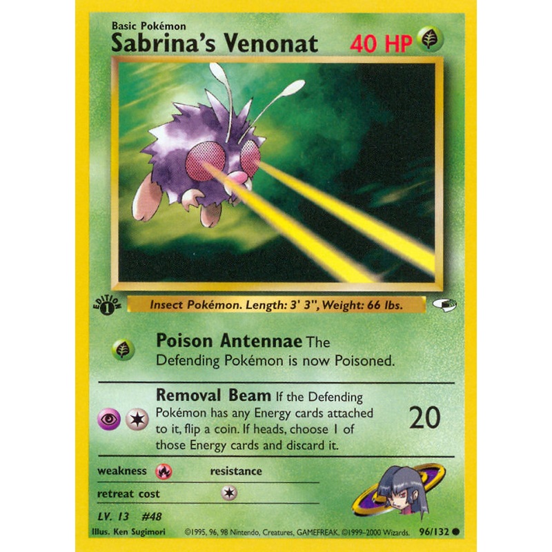 Sabrina's Venonat (96/132) [Gym Heroes 1st Edition]