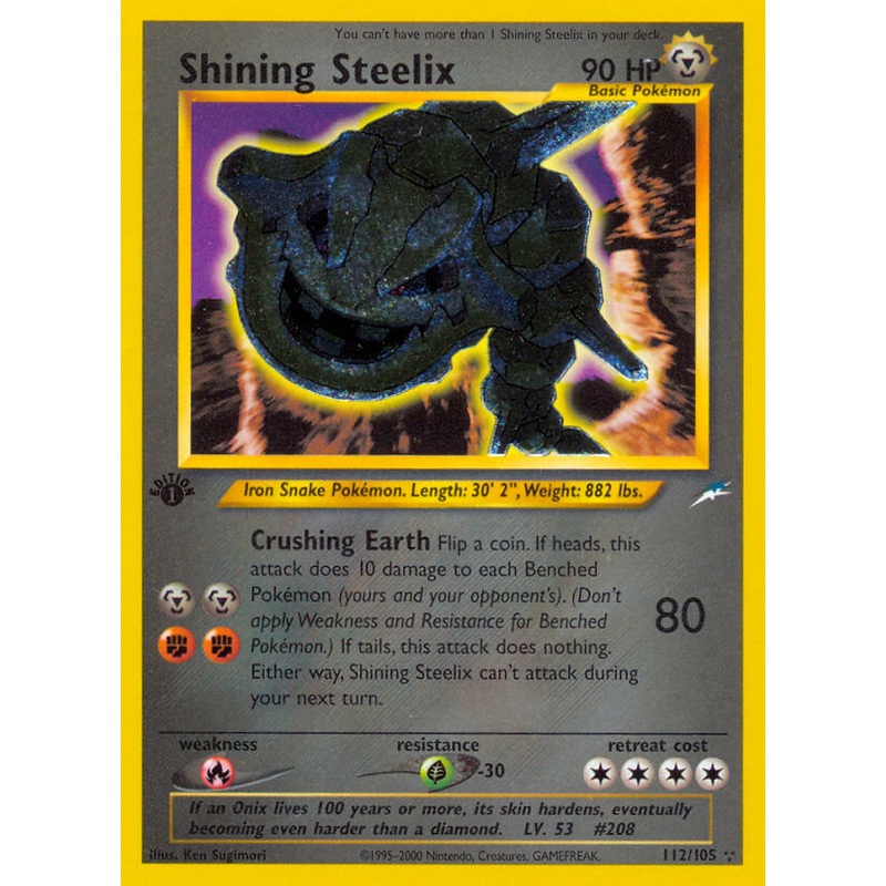 Shining Steelix (112/105) [Neo Destiny 1st Edition]