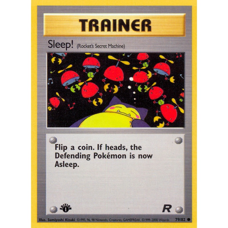 Sleep! (79/82) [Team Rocket 1st Edition]