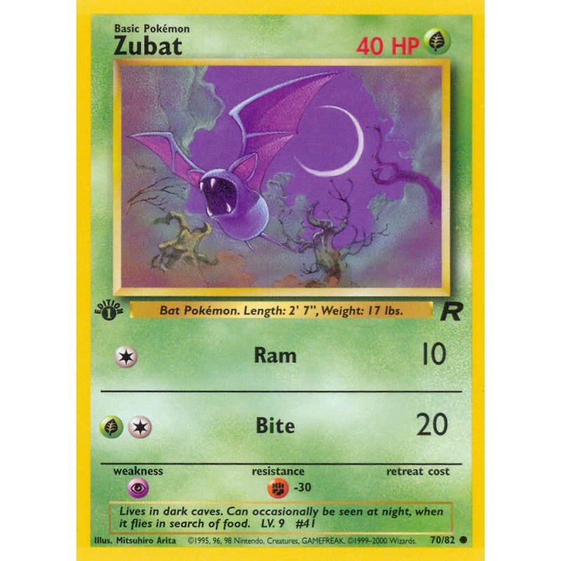 Zubat (70/82) [Team Rocket 1st Edition]