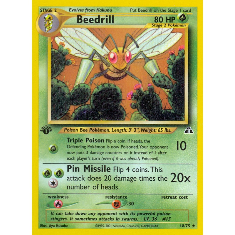 Beedrill (18/75) [Neo Discovery 1st Edition]
