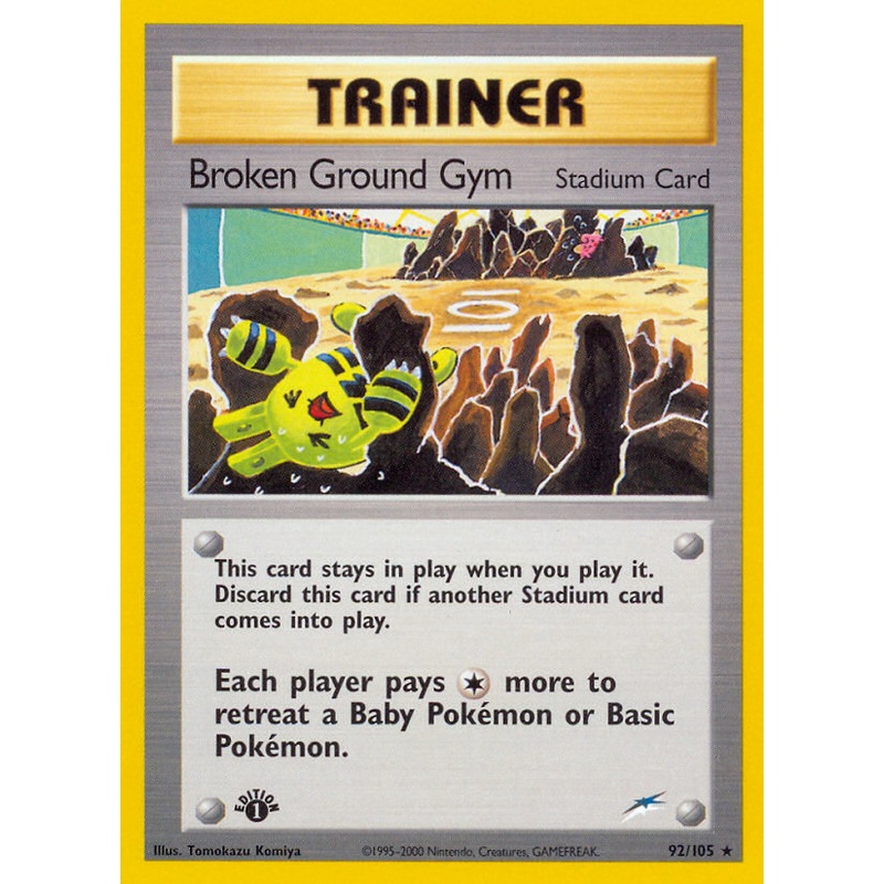 Broken Ground Gym (92/105) [Neo Destiny 1st Edition]