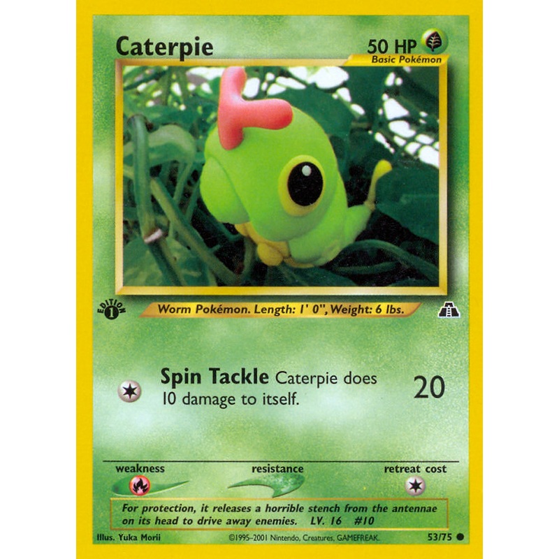 Caterpie (53/75) [Neo Discovery 1st Edition]