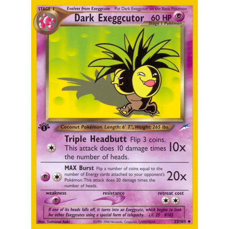 Dark Exeggutor (33/105) [Neo Destiny 1st Edition]