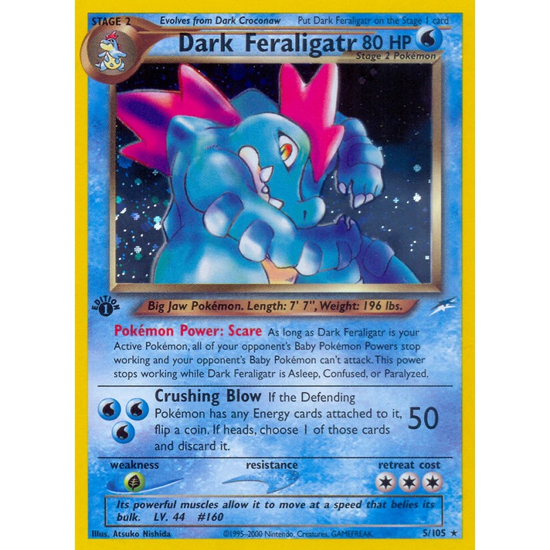 Dark Feraligatr (5/105) [Neo Destiny 1st Edition]