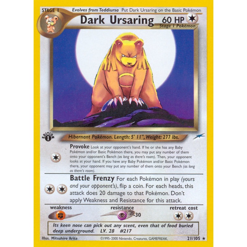 Dark Ursaring (21/105) [Neo Destiny 1st Edition]