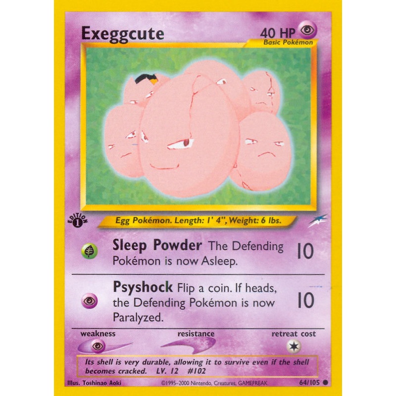 Exeggcute (64/105) [Neo Destiny 1st Edition]