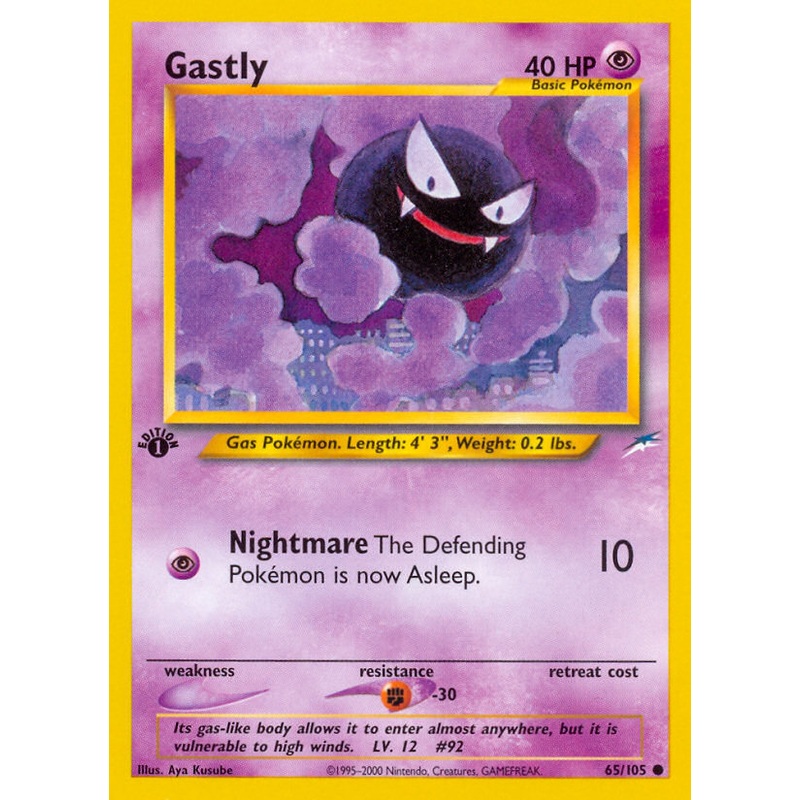 Gastly (65/105) [Neo Destiny 1st Edition]