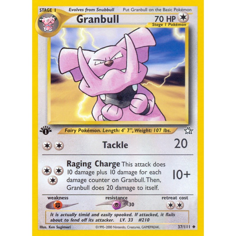 Granbull (37/111) [Neo Genesis 1st Edition]