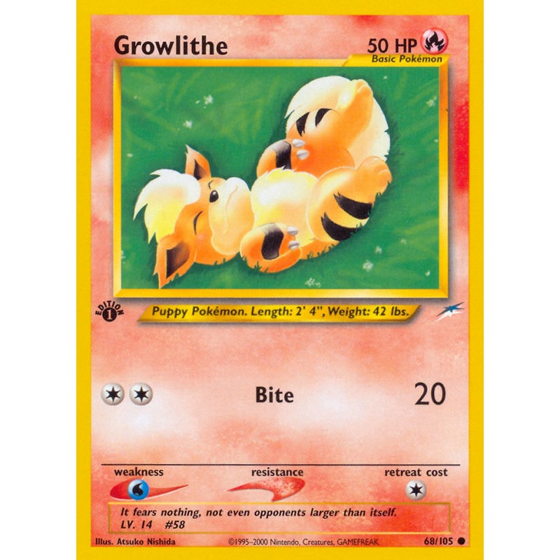 Growlithe (68/105) [Neo Destiny 1st Edition]